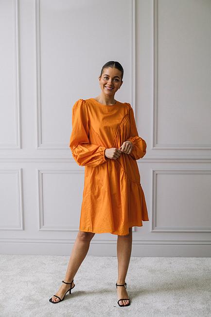 Gestuz Hesla Dress Flame Orange Sommerkjole