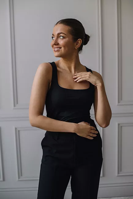Rosemunde Billie Square Top Black topp