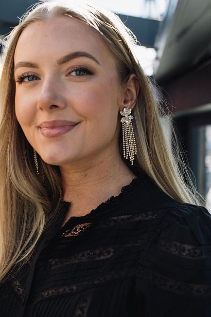 Caroline Svedbom Ciara Earrings Gold Crystal øredobber 2
