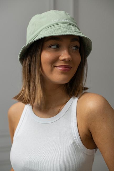 Holzweiler Pafe Washed Bucket Hat Lt Green hatt