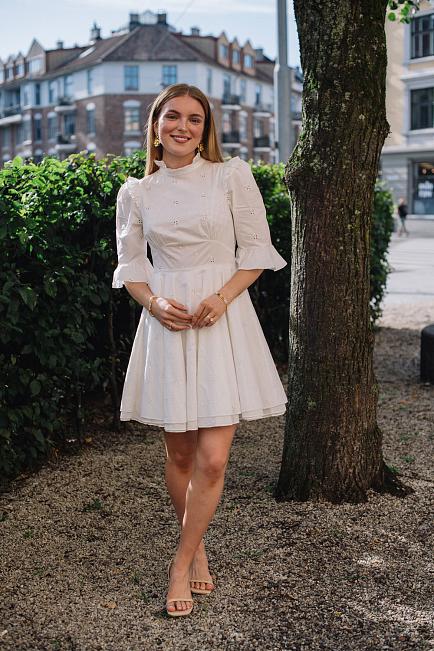 Pia Tjelta Hemingways Cotton Poplin Dress White kjole