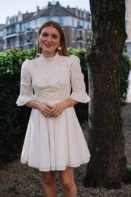 Pia Tjelta Hemingways Cotton Poplin Dress White kjole 2