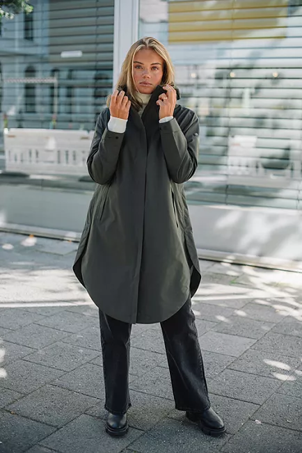 Scandinavian Edition Flair Dark Olive allværsjakke 5