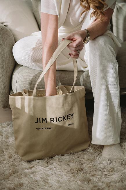 Jim Rickey Double Tote Bag Taupe veske
