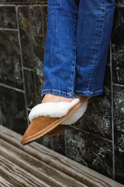 emu Jolie Slippers Chestnut tøfler 2