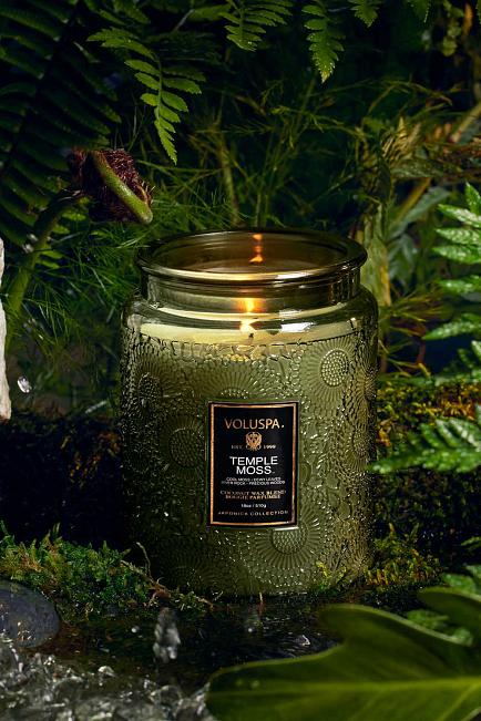 Voluspa Large Jar Candle 100T Temple Moss duftlys