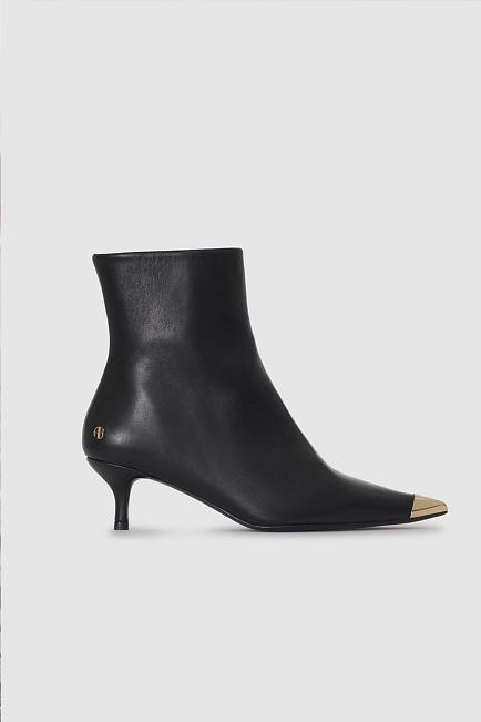 Anine Bing Gia Boots With Metal Toe Cap Black ankelstøvletter 2