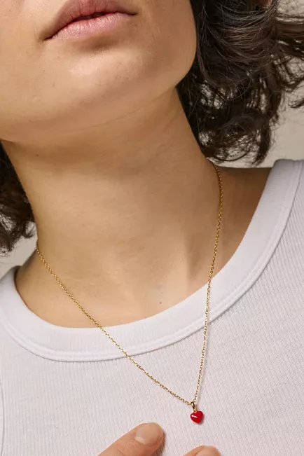 Enamel Copenhagen Amore Necklace Red smykke