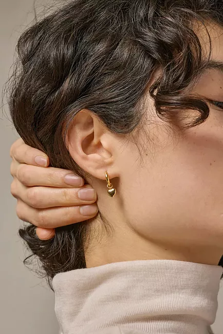 Enamel Copenhagen Amore Hoops Gold øredobber