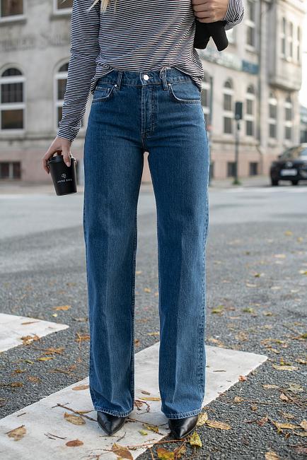 Anine Bing Hugh Jean Medium Indigo jeans