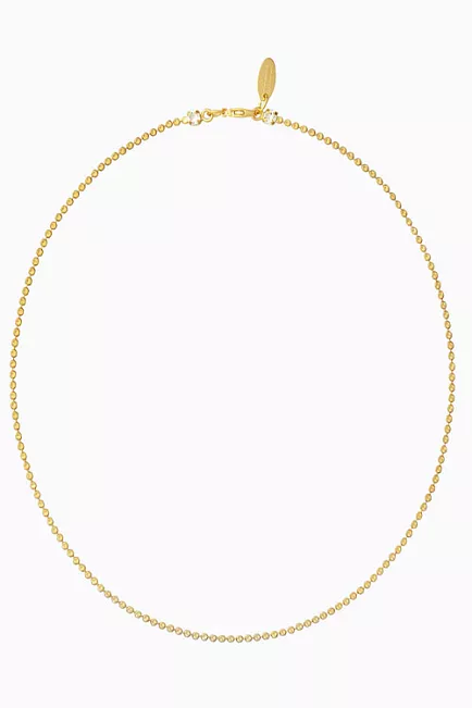 Caroline Svedbom Diamond Long Chain Gold Gold smykke 1