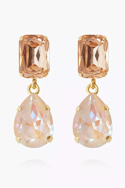 Caroline Svedbom Lydia Short Earrings Gold Ivory Cream Delite øredobber