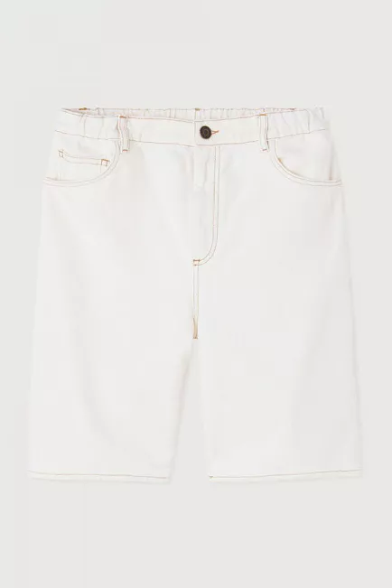American Vintage Jozastreet Shorts Off White denimskjorts