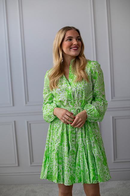Hiil Studio Jasmin Dress Paisley Green kjole
