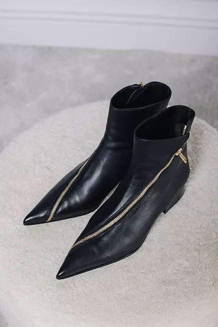 Anine Bing Jones Flat Boots Black ankelstøvletter