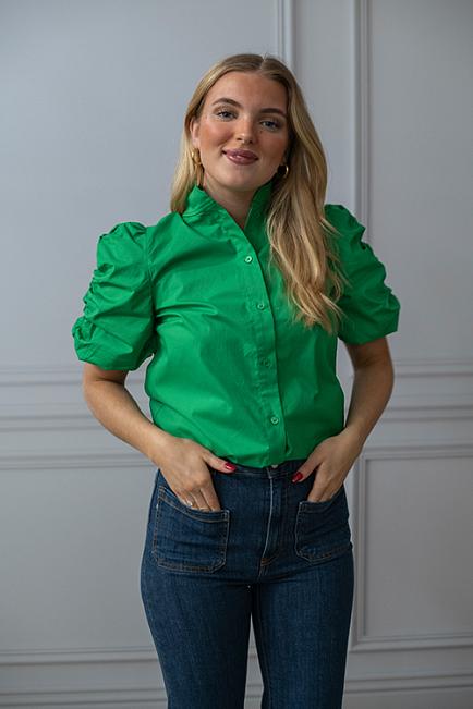 HiiL Studio Julia Shirt Green skjorte 2