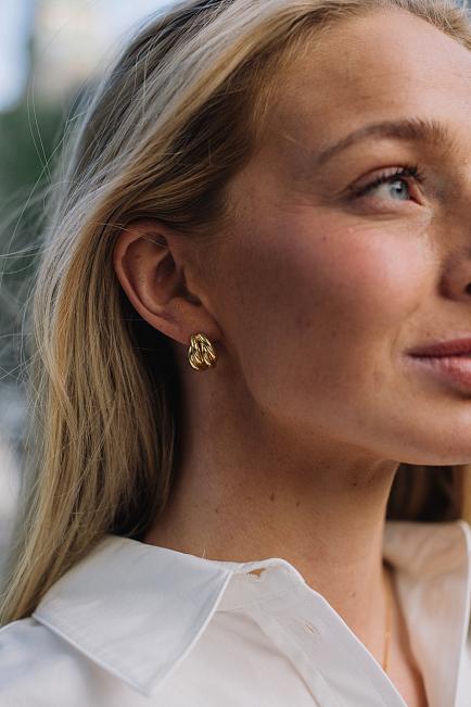 Anine Bing Knot Earrings Gold øreringer