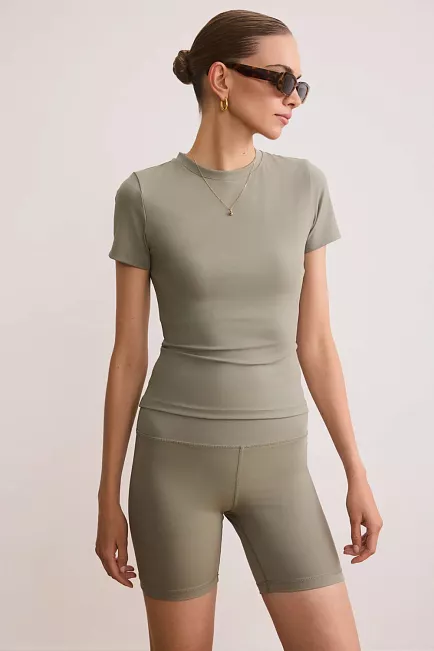Lune Active Mila Soft Tee Olive t-skjorte
