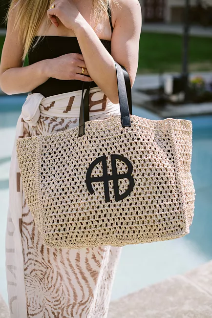 Anine Bing Large Rio Tote Natural veske 1