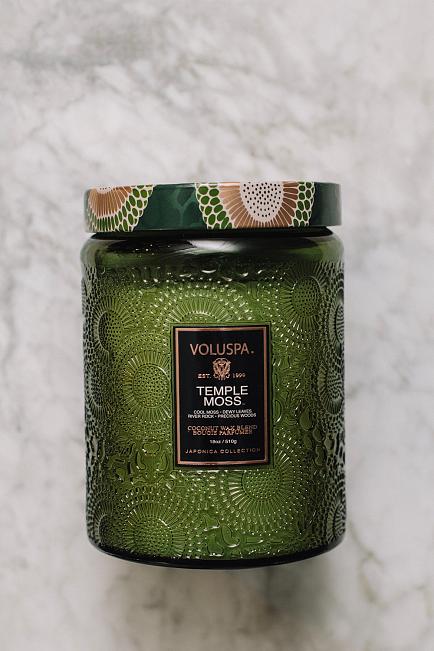 Voluspa Large Jar Candle 100T Temple Moss duftlys 1