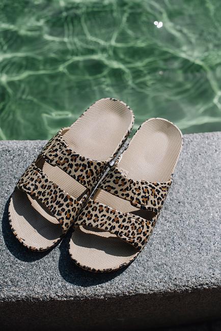 Freedom Moses Leopard Slides slippers sandals 1