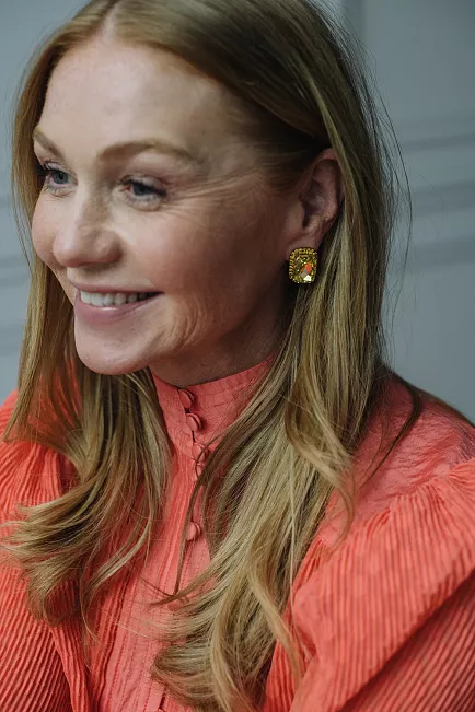 Caroline Svedbom x HiiL Studio Lydia Cocktail Studs Gold Sunflower/Jonquil øredobber
