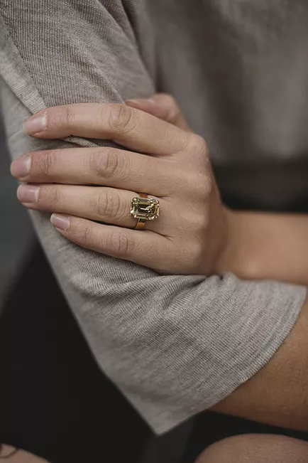 Caroline Svedbom Rachel Ring Golden Shadow 