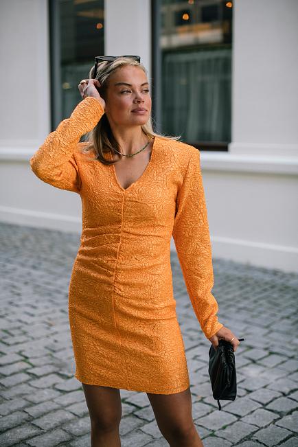 Gestuz Maisie Dress Flame Orange Festkjole 1