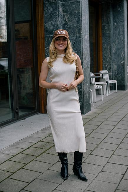 Anine Bing Melanie Dress Ivory Festkjole
