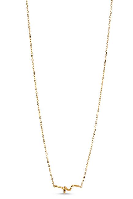 Enamel Copenhagen Twist Necklace Gold smykke