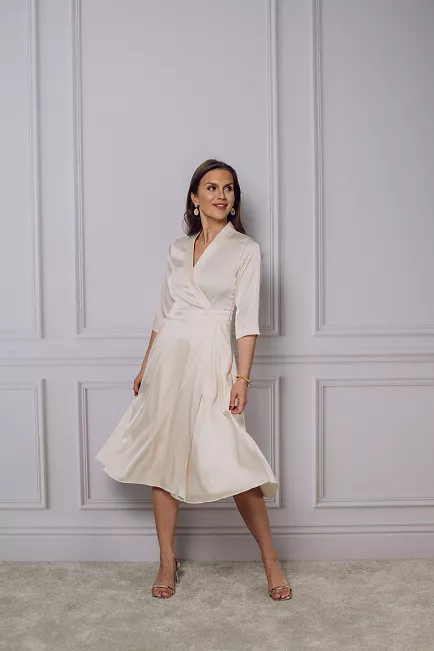 Hiil Studio New Bertine Dress Creme kjole 1