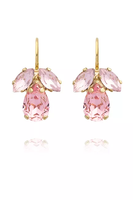 Caroline Svedbom Petite Timo Earrings Gold Light Rose Combo