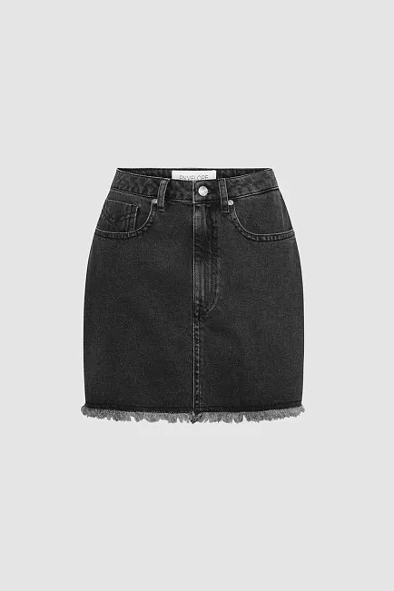 Envelope1976 Parton Skirt Washed Black denimskjørt