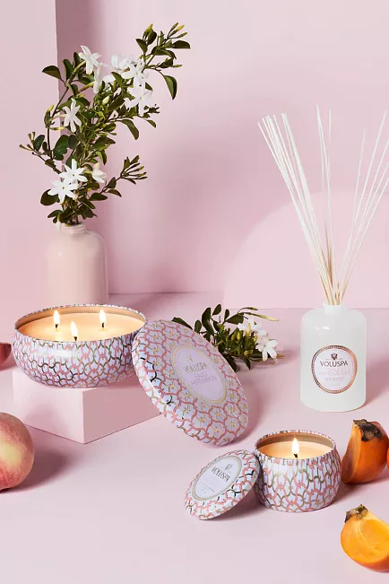 Voluspa Mini Tin Candle 25T Saijo Persimmon duftlys