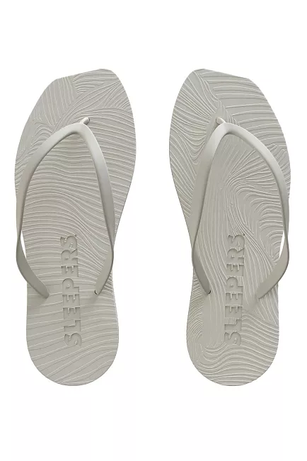 Sleepers Tapered Flip Flops White sandaler 2