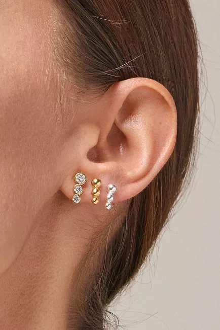 Enamel Copenhagen Trinity Studs Gold øredobber