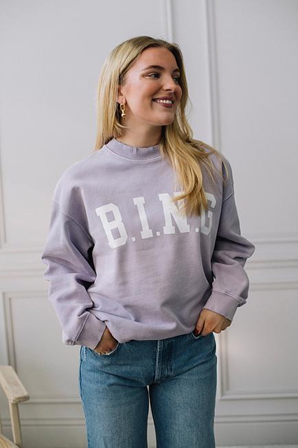 Anine Bing Tyler Sweatshirt Washed Lavender genser