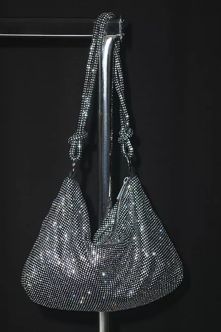 Day ET Party Night Shoulder Black partyveske glitterveske