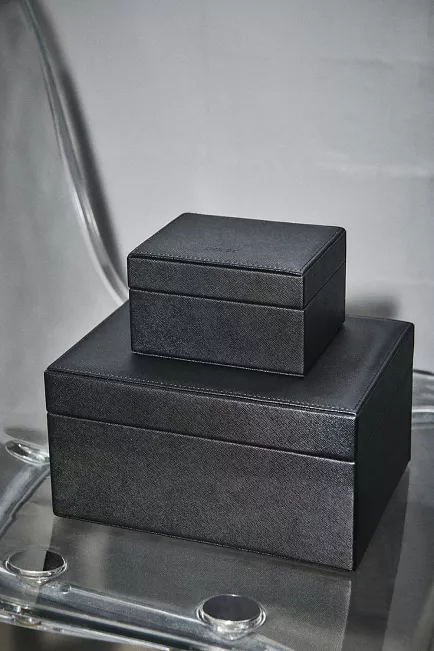 Day ET Saffiano Jewelry Box Big Black smykkeskrinn