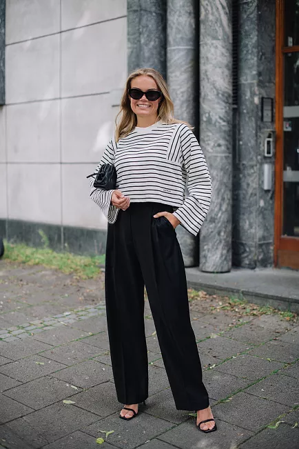 Dagmar Wide Suit Trousers Black 2
