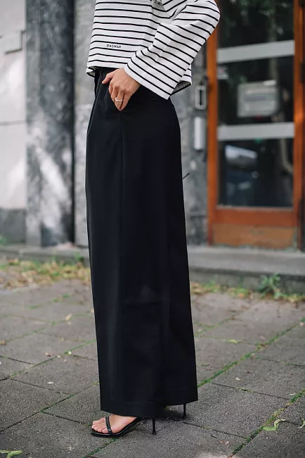 Dagmar Wide Suit Trousers Black 3