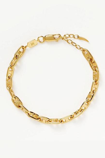 Missoma Marina Chain Bracelet Gold armbånd 1