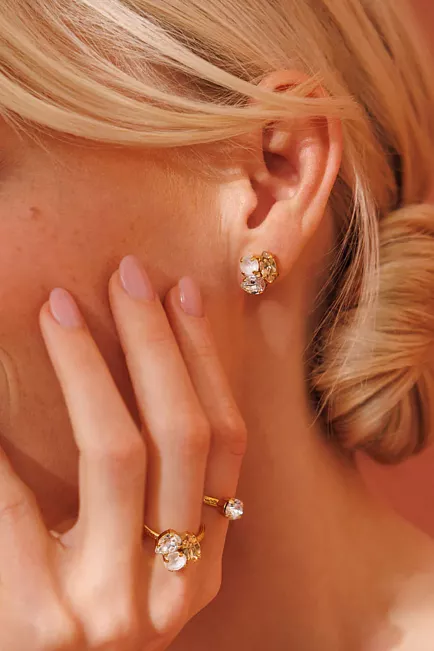 Caroline Svedbom Ana Earrings Gold Golden Combo øredobber