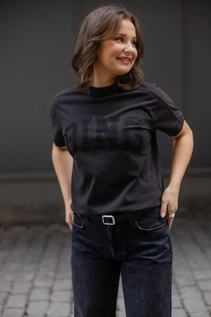 Anine Bing Jaylin Tee Bing Vintage Black t-skjorte