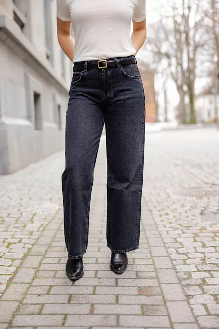 Anine Bing Manon Jean Dark Stone Grey jeans