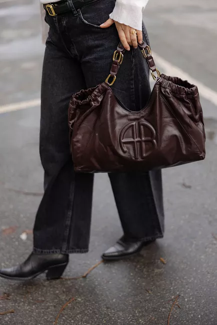 Anine Bing Medium Kate Tote Bordeaux veske 2