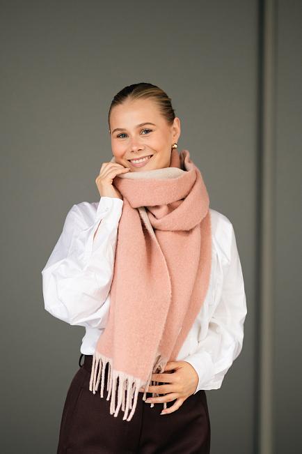 Holzweiler Bambino Solid M Scarf Lit Pink Mix skjerf