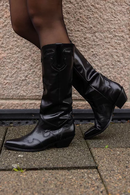 bukela vitello caracas black støvletter sort 1