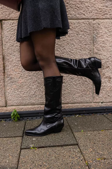bukela vitello caracas black støvletter sort 2