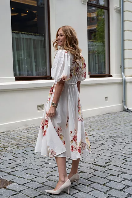 byTiMo Linen Button-Down Dress Rosette kjole 2